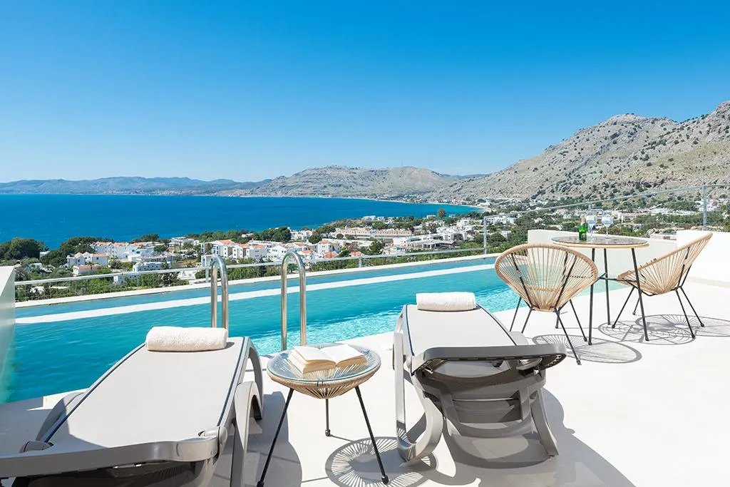 DOUBLE SEA VIEW WITH PRIVATE POOL Room, Lindos Nest, Rhodes