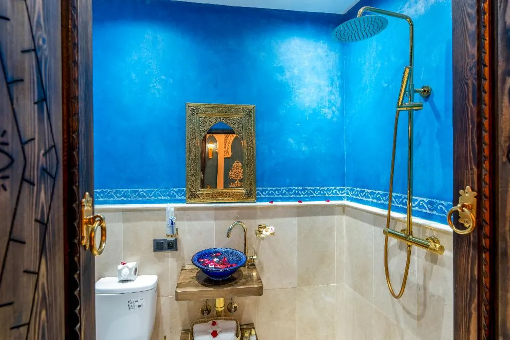 DOUBLE QUEEN SIZE BED Room, Riad La Perle Bleue, Marrakech