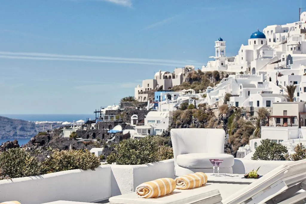 Terrace, Katikies Chromata Santorini - The Leading Hotels, Santorini