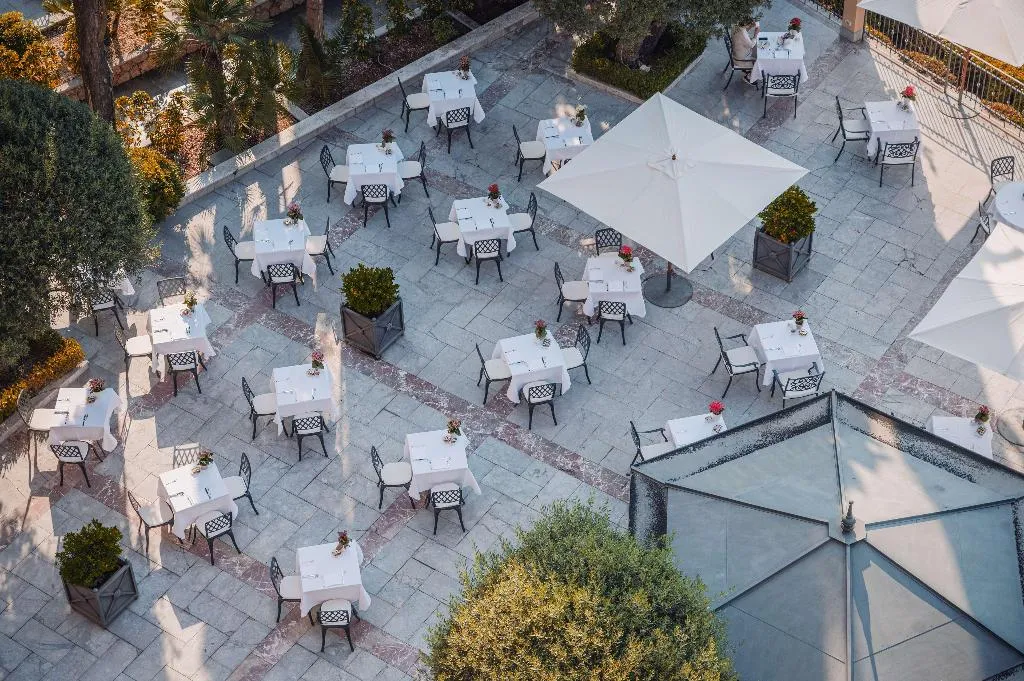 Restaurant, Grand Hotel San Pietro, Taormina
