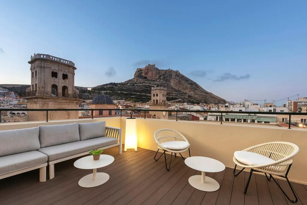 Terrace, Eurostars Mediterranea Plaza, Costa Blanca