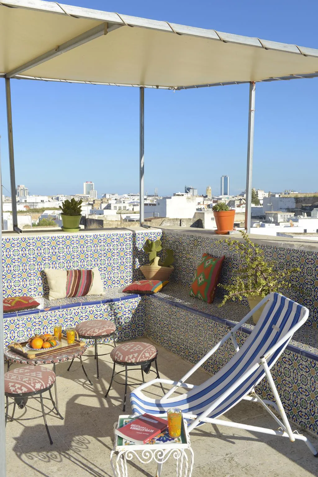 Terrace, Dar Ya Hostel, Tunisia