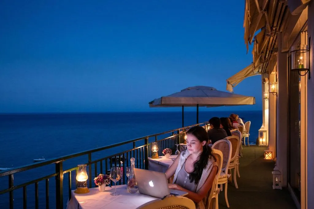 Restaurant, Hotel Onda Verde, Naples