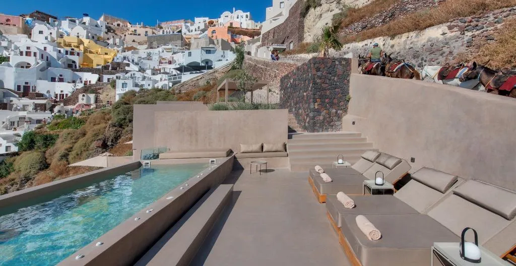 Pool, Old Castle Oia by Mr and Mrs White, Santorini