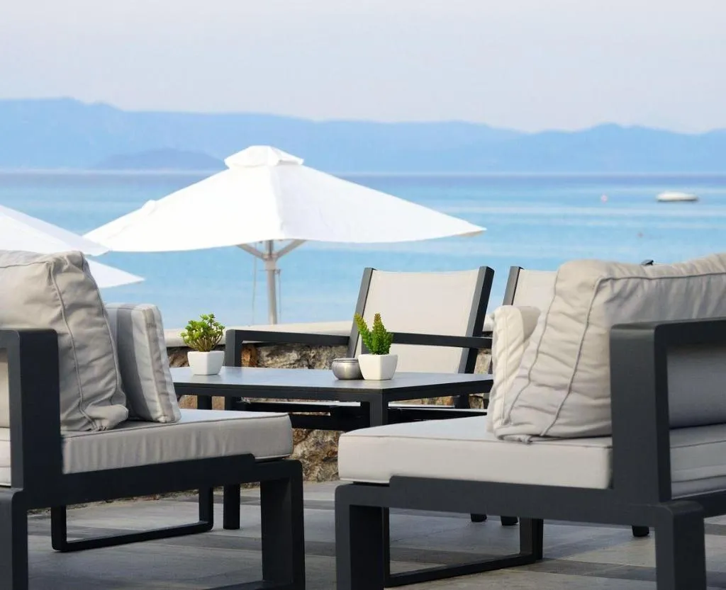 Terrace, Ostria Sea Side Hotel, Halkidiki
