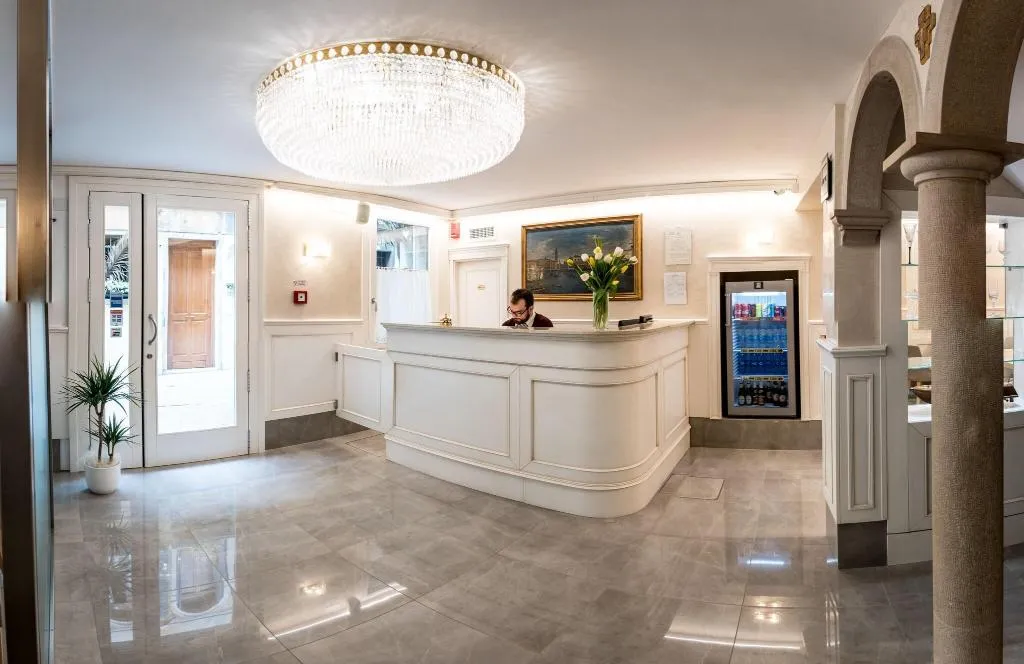 Lobby, Hotel Guerrini Venezia, Venice