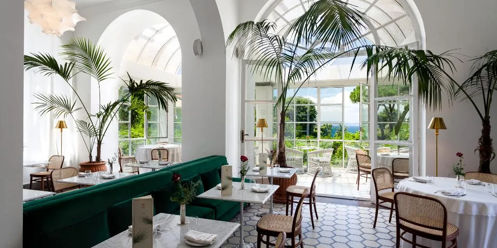 Restaurant, Grand Hotel Cocumella, Naples