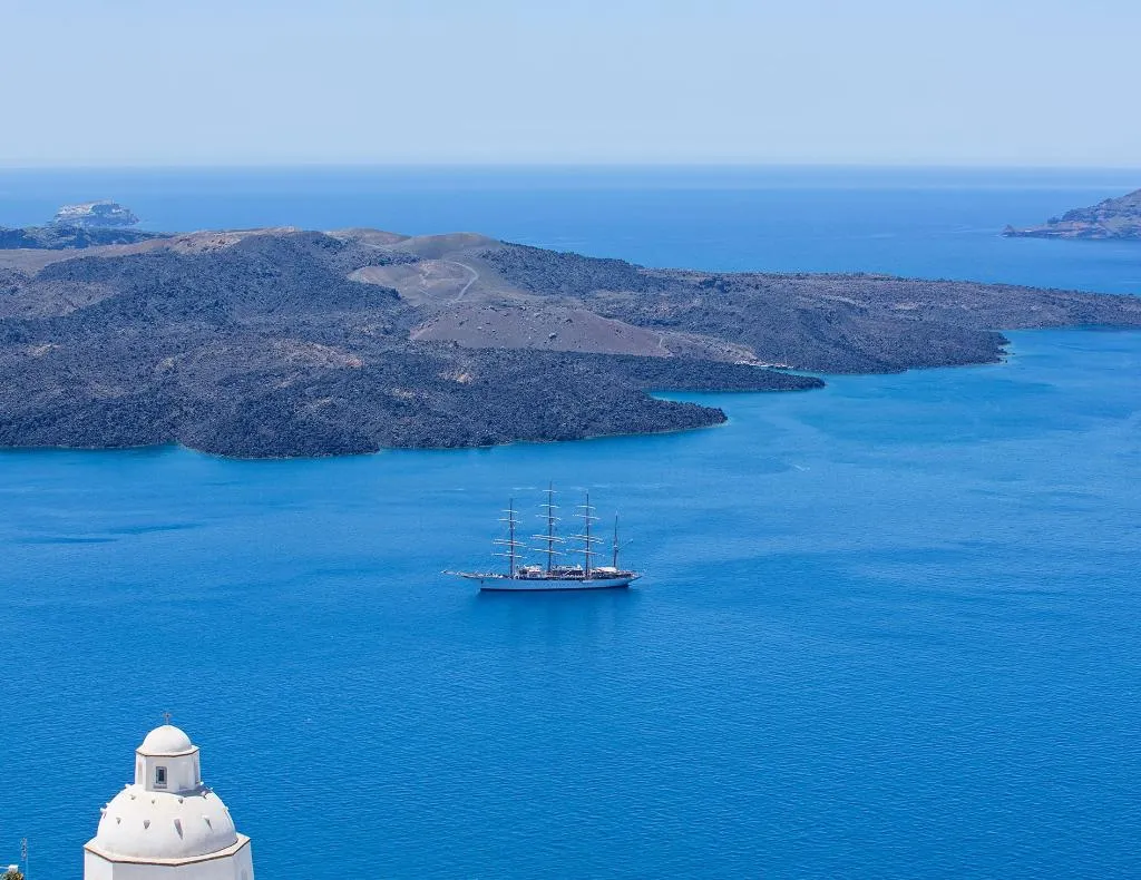 General view, Limestone, Santorini