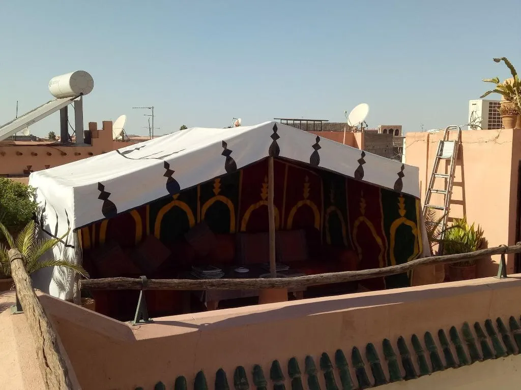Terrace, Riad Dar Dialkoum, Marrakech