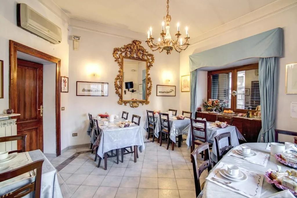 Restaurant, Hotel Primavera, Rome