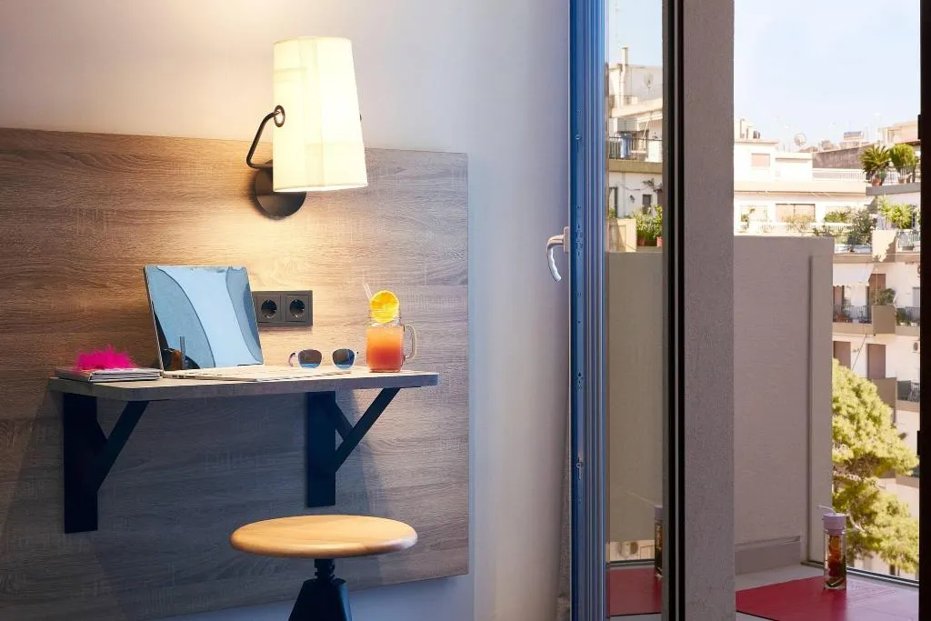 DOUBLE QUEEN SIZE BED Room, Moxy Patra Marina, Athens