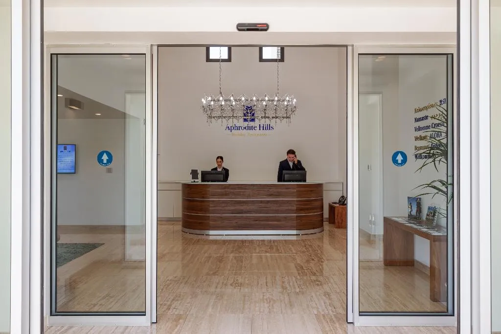 Lobby, Aphrodite Hills Rentals Premium Serviced Apartment, Cyprus