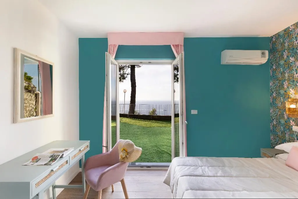 DOUBLE DELUXE SEA VIEW Room, Hotel Villa  Lubrense Sorrento, Naples