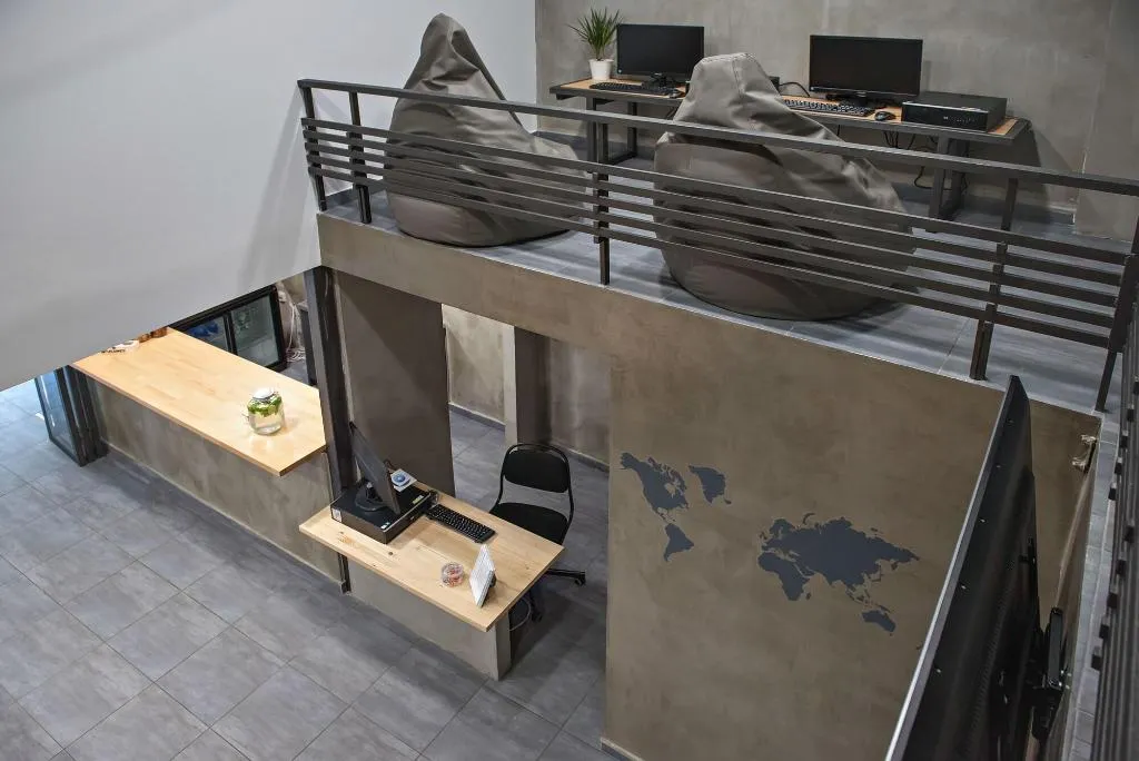 Lobby, Bedbox Hostel, Athens