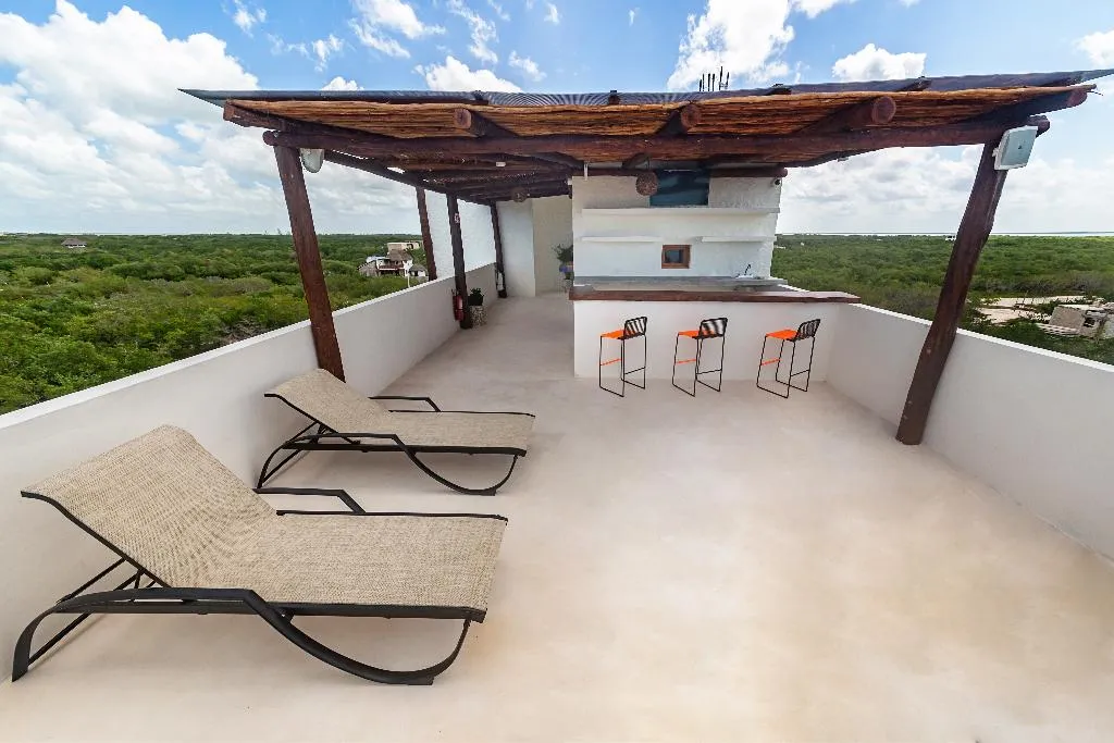 Terrace, Bhoga Boutique Hotel, Cancun Area
