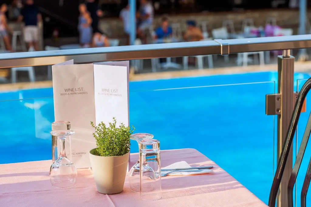 Terrace, Kriopigi Hotel, Halkidiki