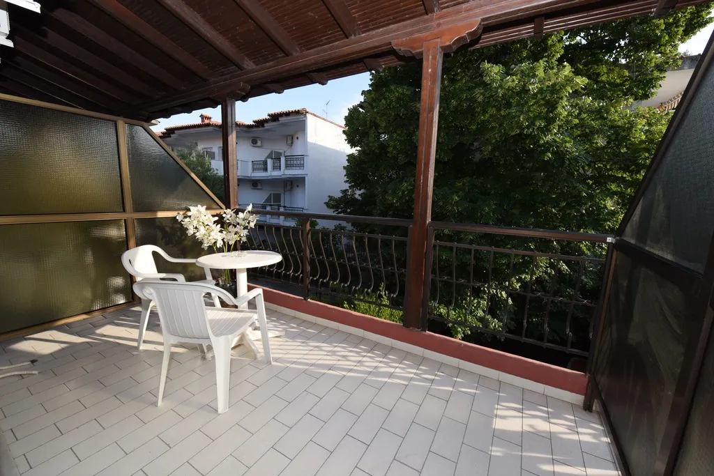 Terrace, Pelli Hotel, Halkidiki