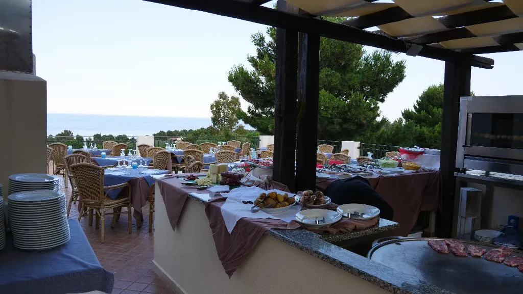 Terrace, Club Esse Cala Gonone Beach Village, Olbia