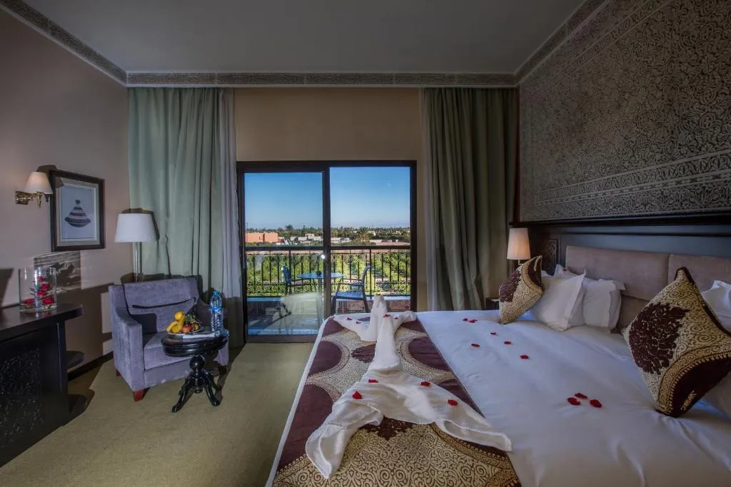 Double or Twin SUPERIOR POOL VIEW Room, Riad Ennakhil Hotel & SPA, Marrakech