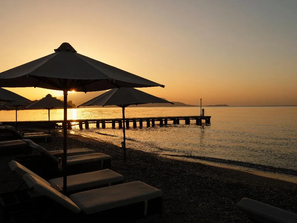 Beach, Doryssa seaside resort, Samos