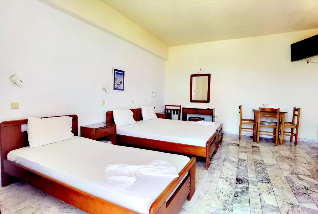 TRIPLE SEA VIEW Room, Vlycha Beach Studios, Rhodes