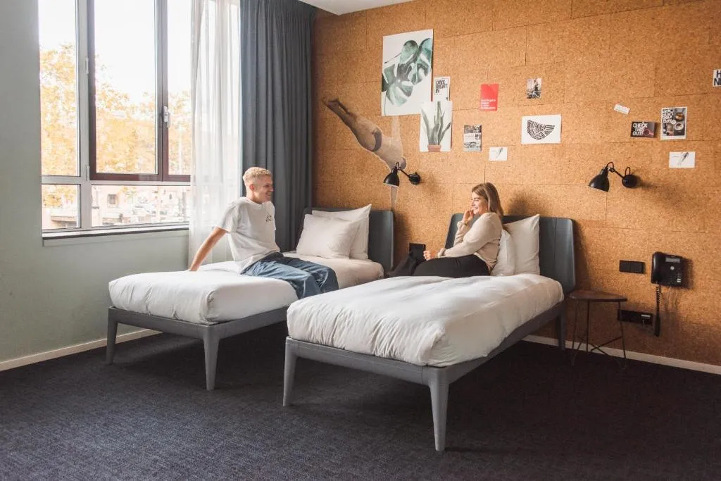TRIPLE STANDARD Room, Conscious Hotel The Tire Station, Amsterdam