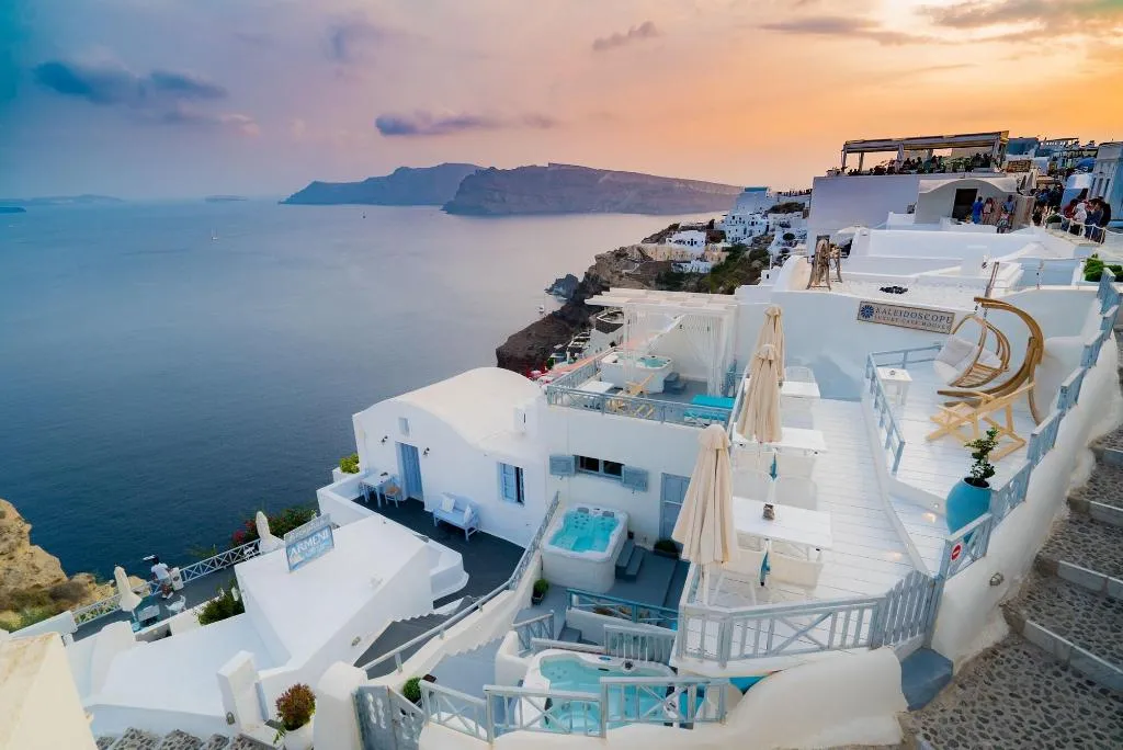 General view, Kaleidoscope Cave Houses Oia, Santorini