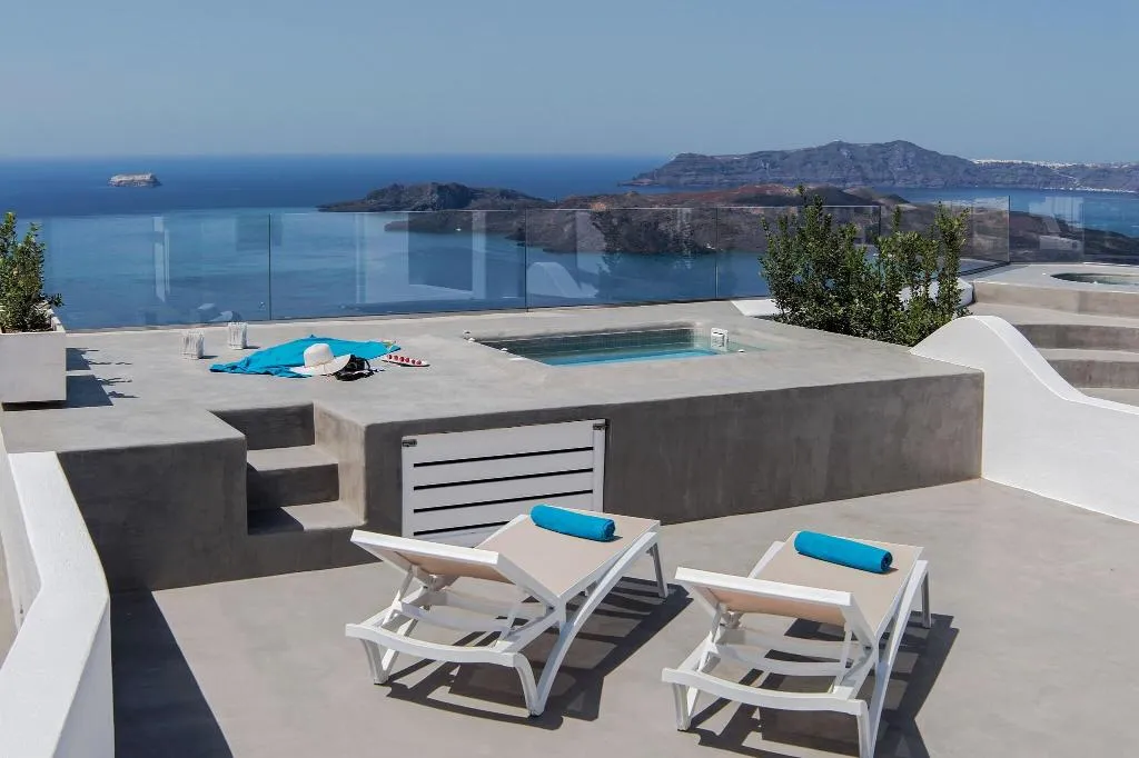 Terrace, Villa Irini Fira Adults Only, Santorini