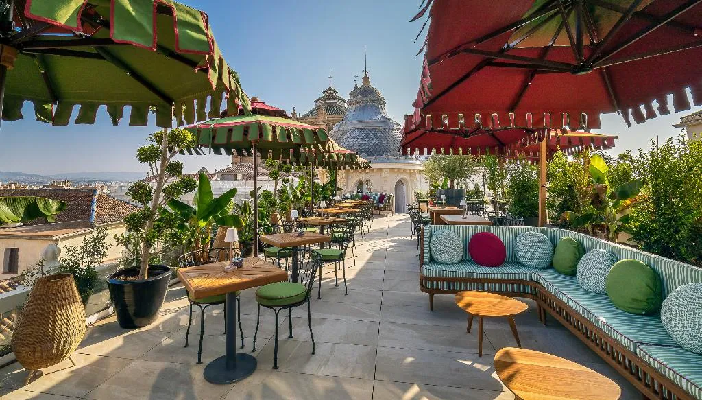 Terrace, Palacio Gran Via, A Royal Hideaway Hotel, Andalucia