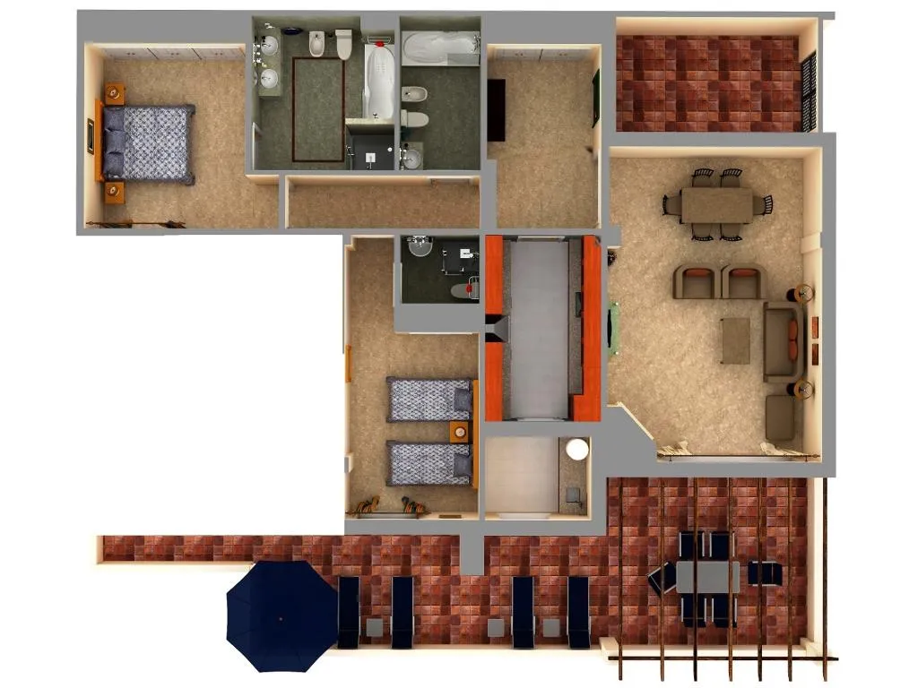APARTMENT TWO BEDROOMS Room, Colina del Paraiso, Costa Del Sol