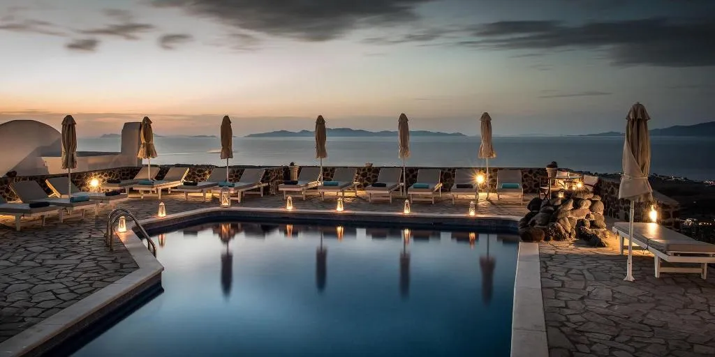 General view, Agnadi Villas, Santorini