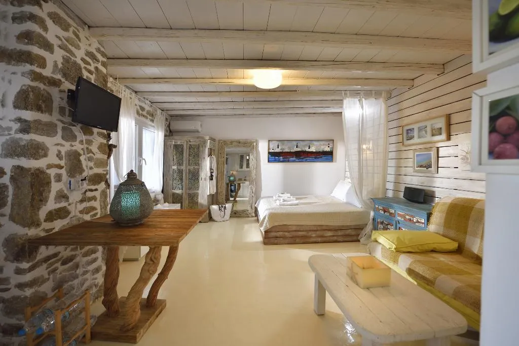 VILLA THREE BEDROOMS WITH PRIVATE POOL Room, Aiolos Villa Mykonos, Mykonos