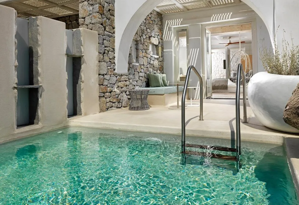 DOUBLE DELUXE WITH PRIVATE POOL Room, Hotel Kove & Spa Mykonos - Collection MGallery, Mykonos