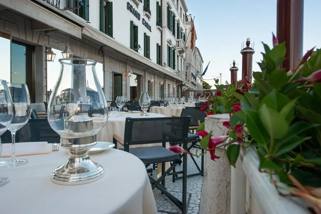 Restaurant, Monaco and Grand Canal, Venice