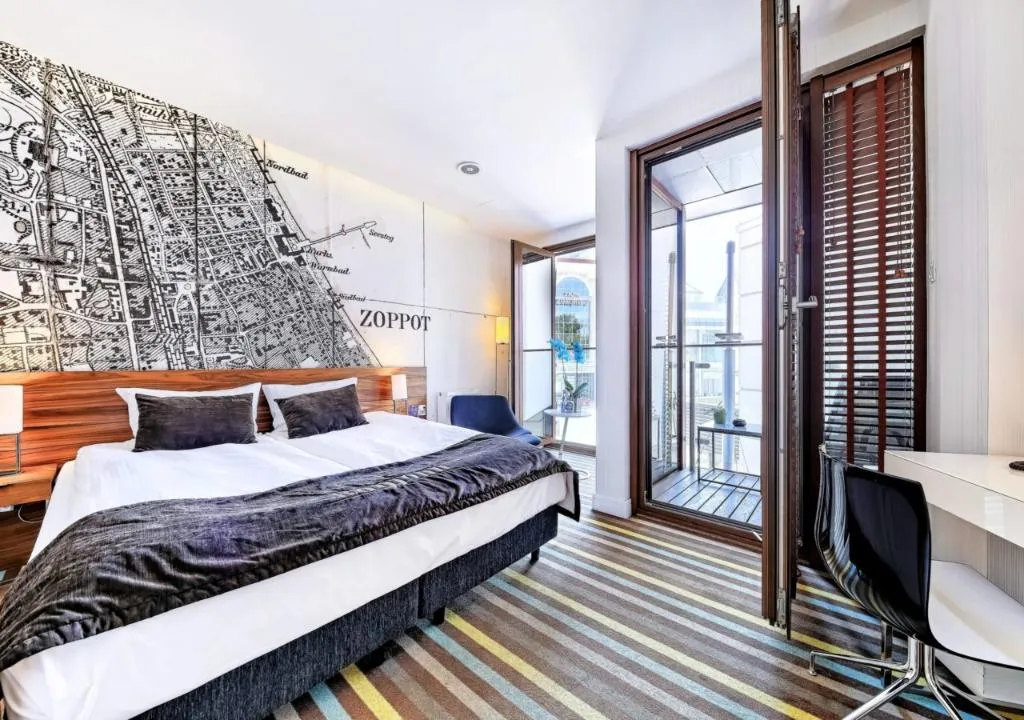 DOUBLE SINGLE USE DELUXE WITH BALCONY Room, Bayjonn Boutique Hotel, Gdansk