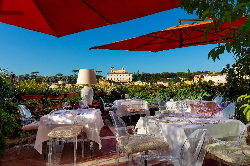 Terrace, Grand Hotel Plaza, Rome