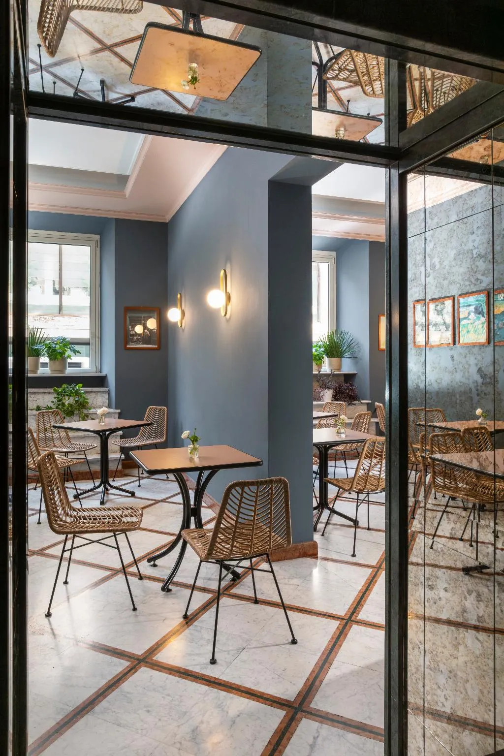 Restaurant, Hotel Marisa, Rome