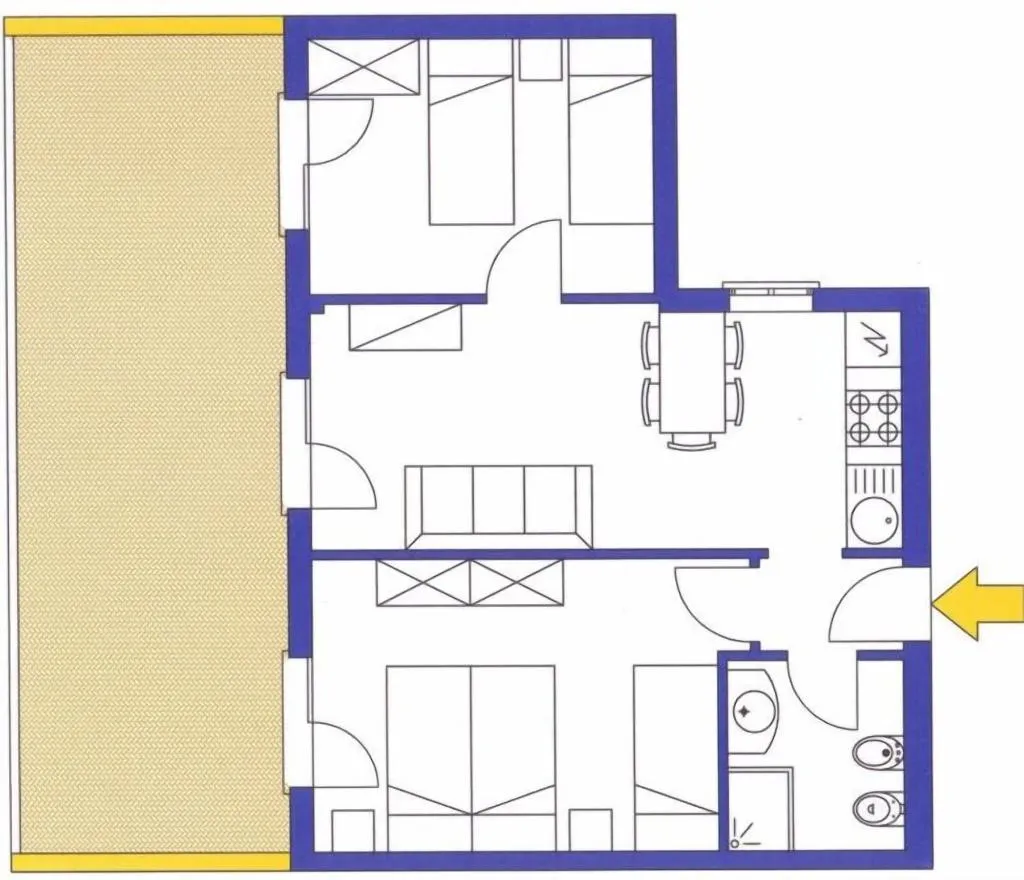 Room, Ashanti Aparthotel, Venice