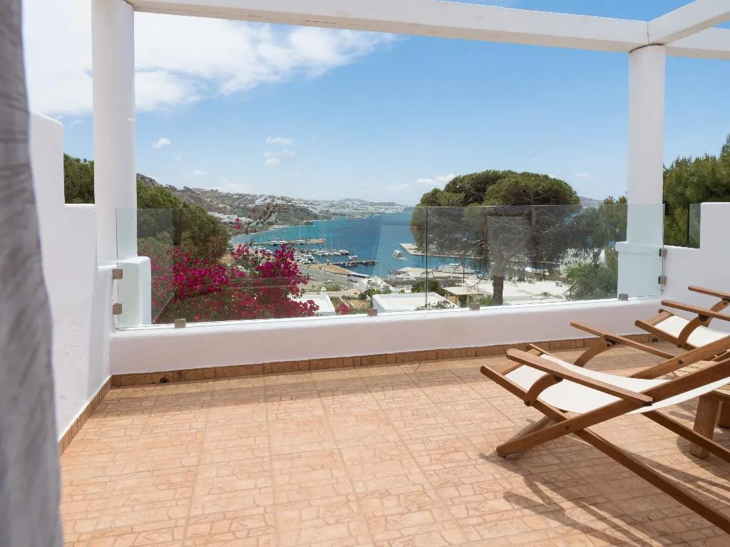 Double or Twin SUPERIOR SEA VIEW Room, Rhenia  Mykonos Hotel & Bungalows, Mykonos