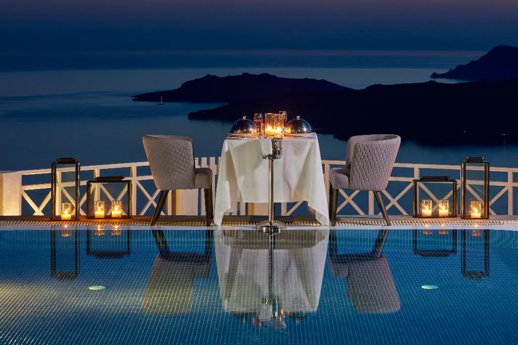 Lobby, Petit Palace, Santorini