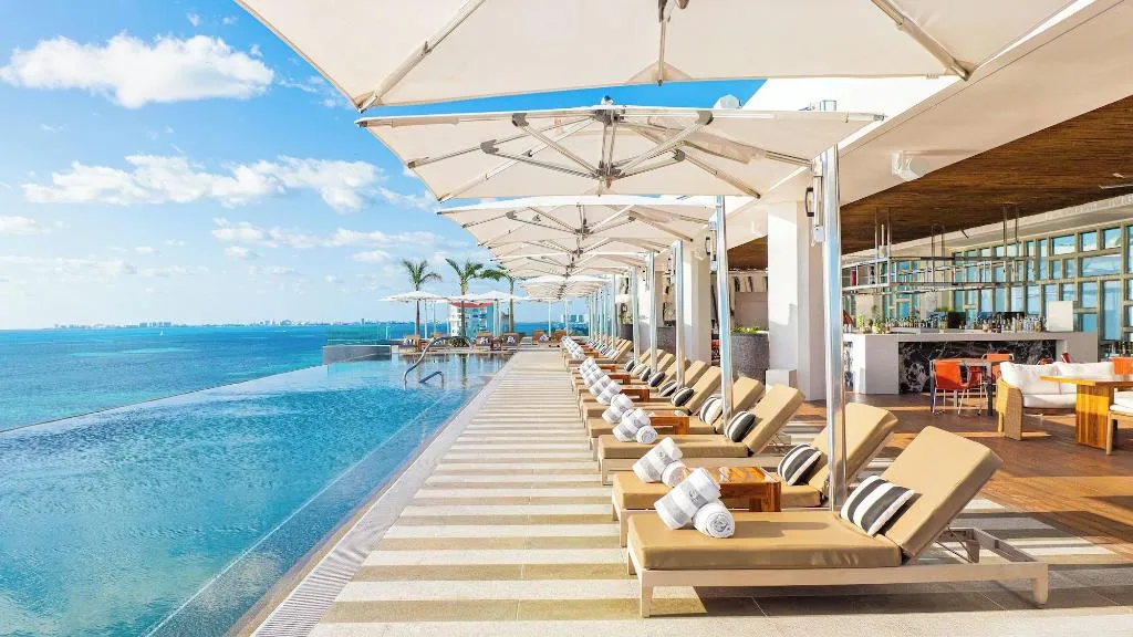 Terrace, Hotel Mousai Cancun Ocean Front Adults Only, Cancun Area