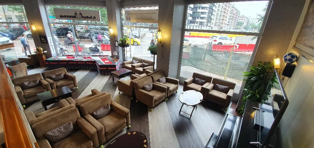 Lobby, Admiral Hotel, Milan