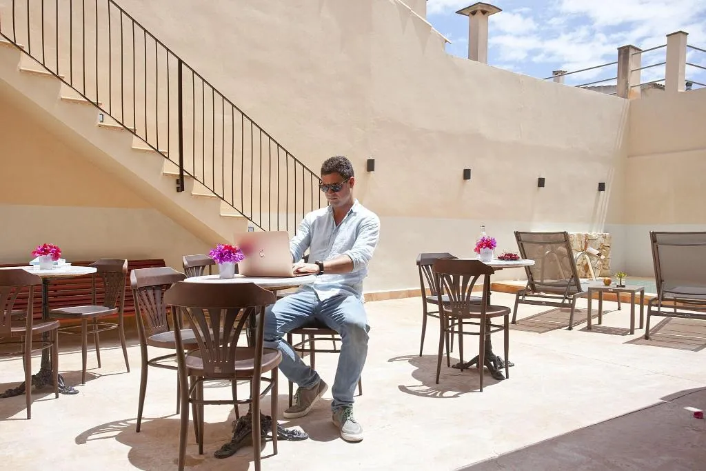 Terrace, Casal de Petra - Rooms & Pool, Majorca