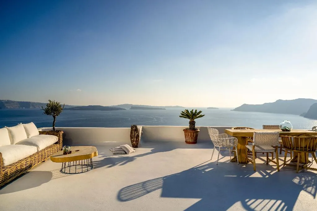 Terrace, Delfini Villas, Santorini