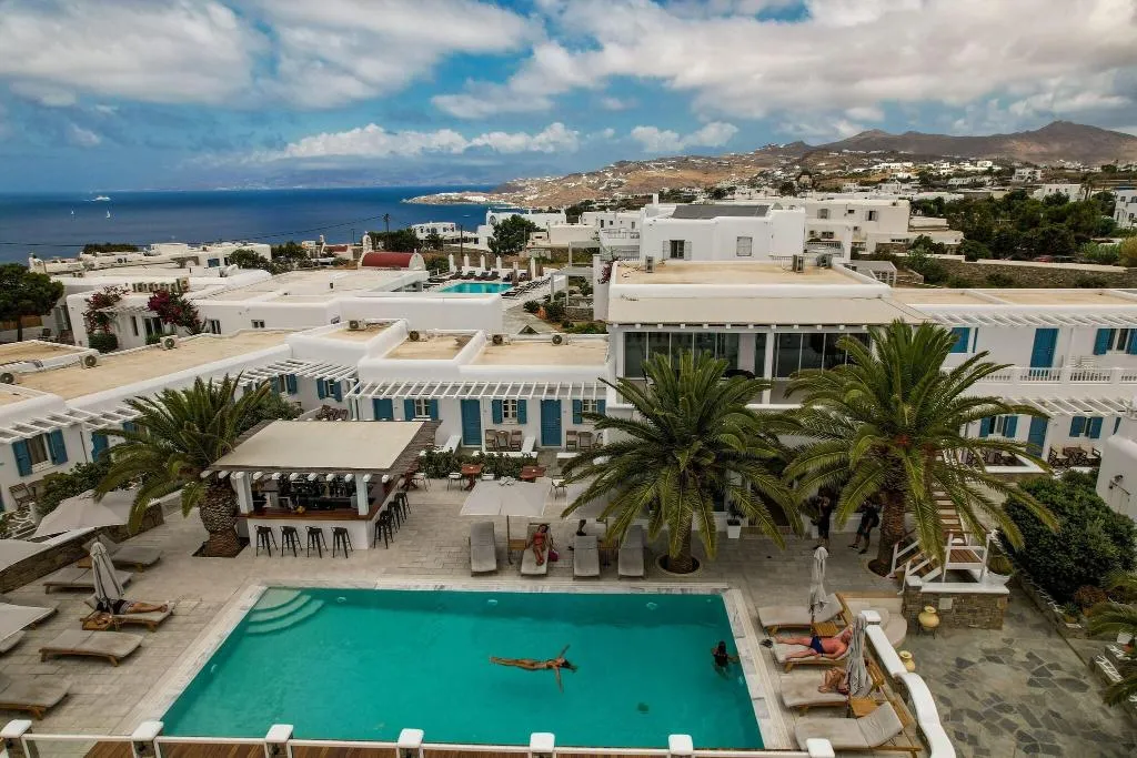 General view, Petinaros, Mykonos