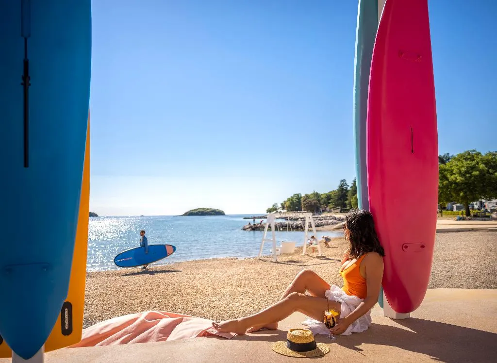 Beach, Valkanela Campsite Mobile Homes, Istria