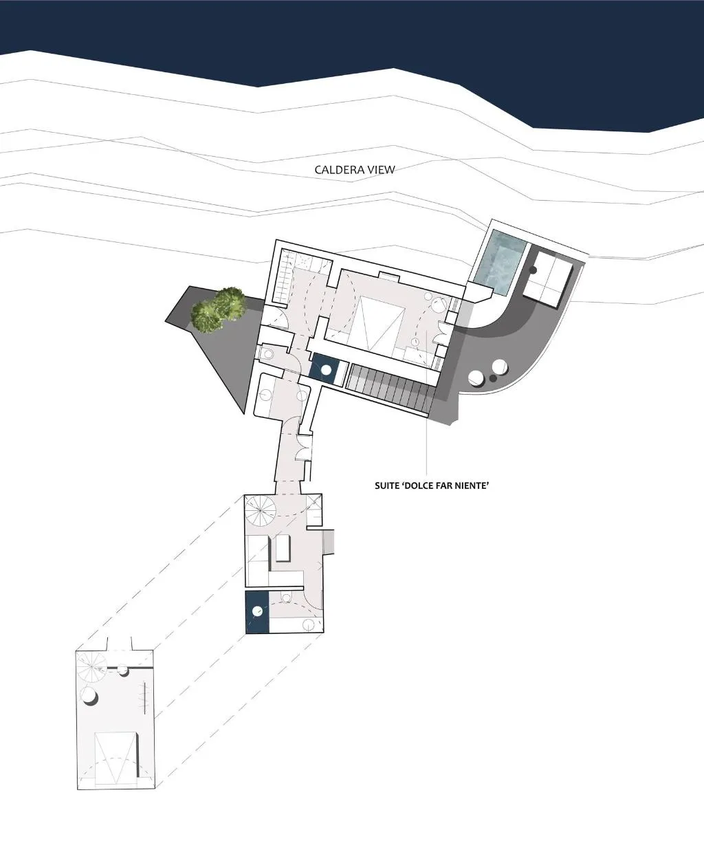 General view, Aria Suites, Santorini