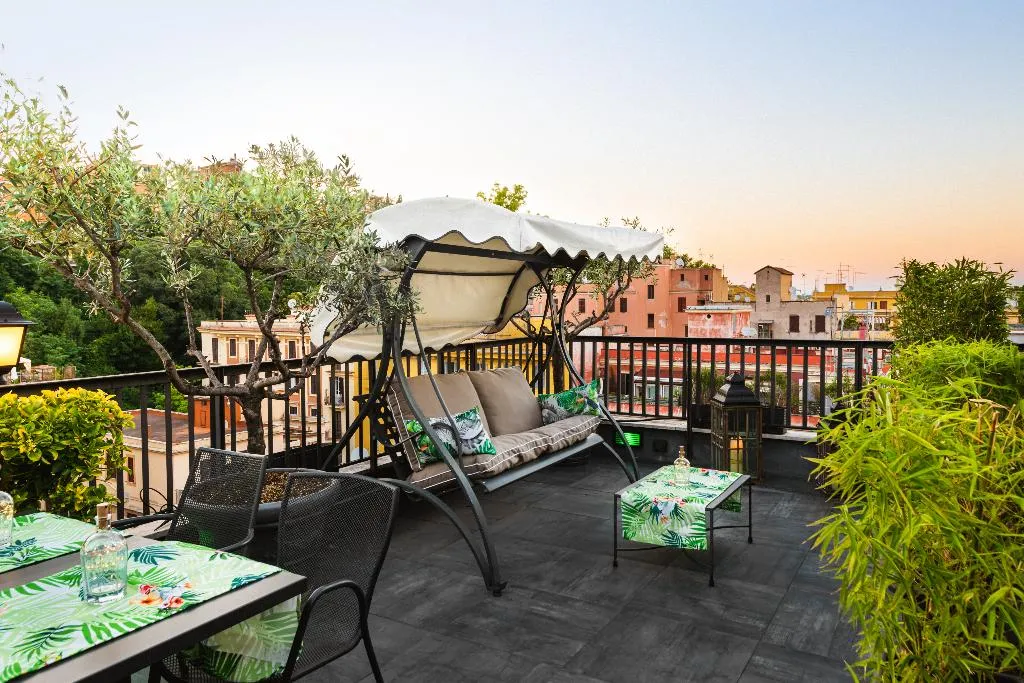 Terrace, Trilussa Palace Congress & Spa, Rome