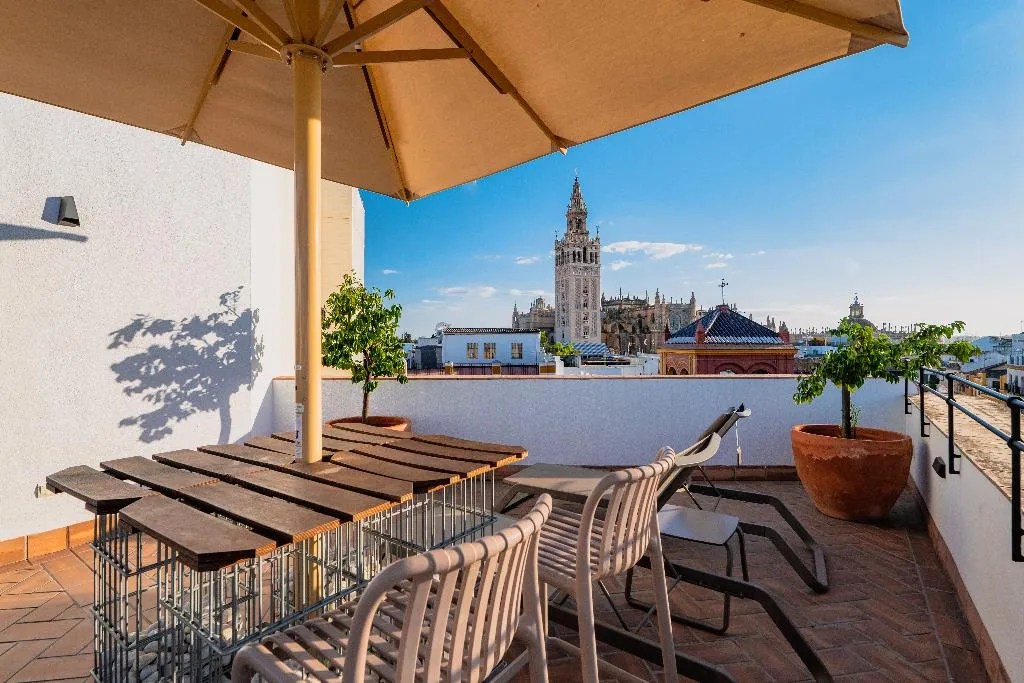 Terrace, Joya Del Casco Boutique Hotel, Seville