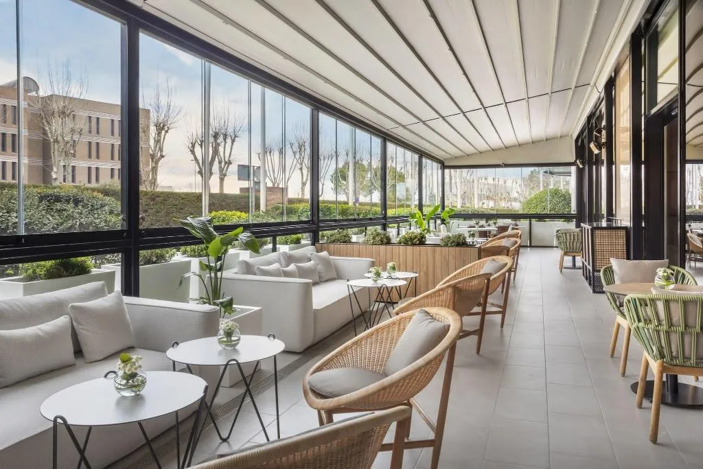 Terrace, Melia Avenida America, Madrid